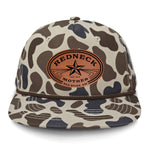 Redneck Mother Flat Bill Rope Leather Patch Hat - Slough