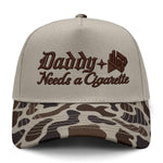 Daddy Needs A Cig Embroidered Camo Hat - Slough