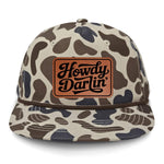 Howdy Darlin' Flat Bill Rope Leather Patch Hat - Slough