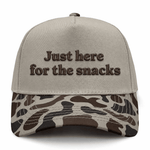 Just Here For The Snacks Embroidered Hat - Slough