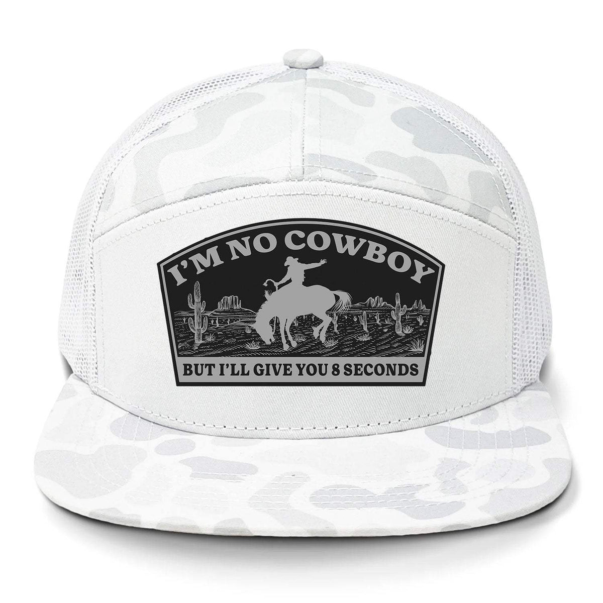 I'm No Cowboy 7 Panel Hat - Sneaux