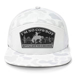 I'm No Cowboy 7 Panel Hat - Sneaux