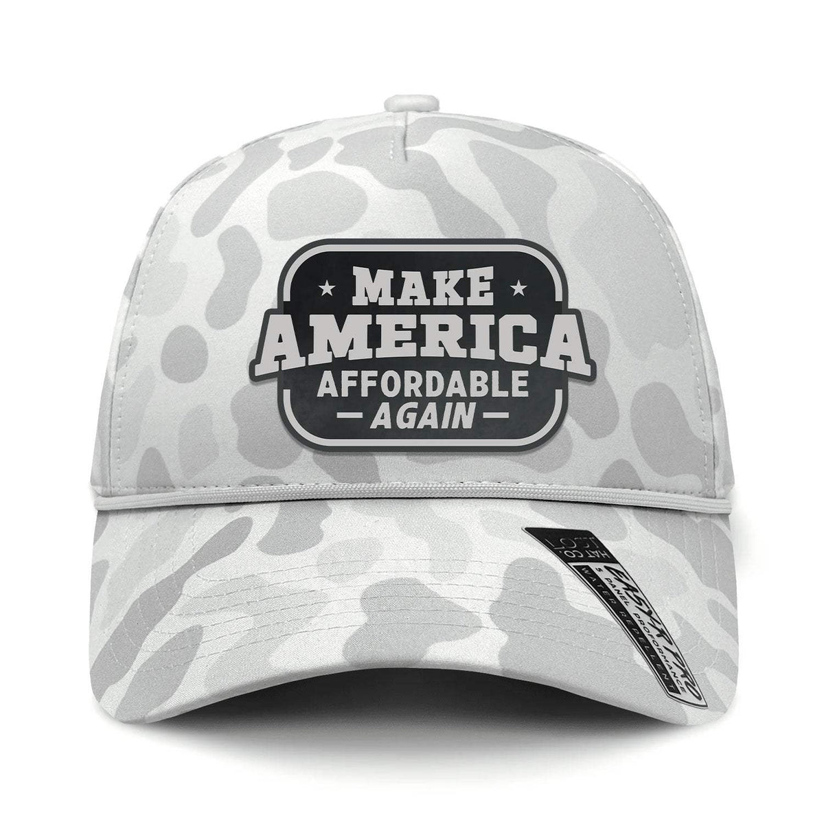 Make America Affordable Again Performance Leather Patch Hat - Sneaux