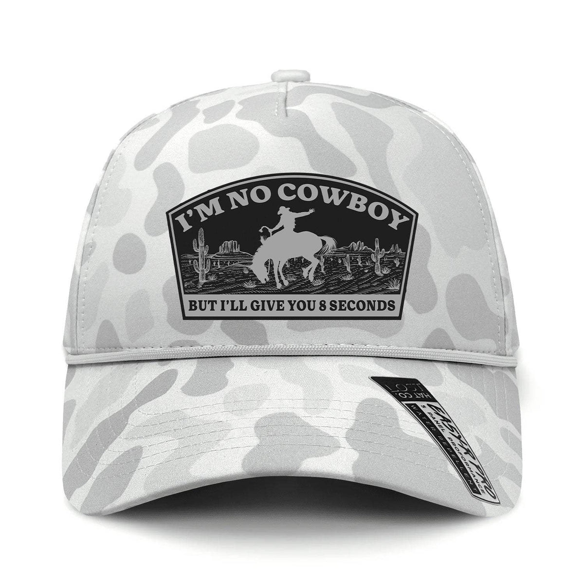 I'm No Cowboy Performance Leather Patch Hat - Sneaux