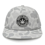 Don't Panic It's Organic Flat Bill Rope Leather Patch Hat