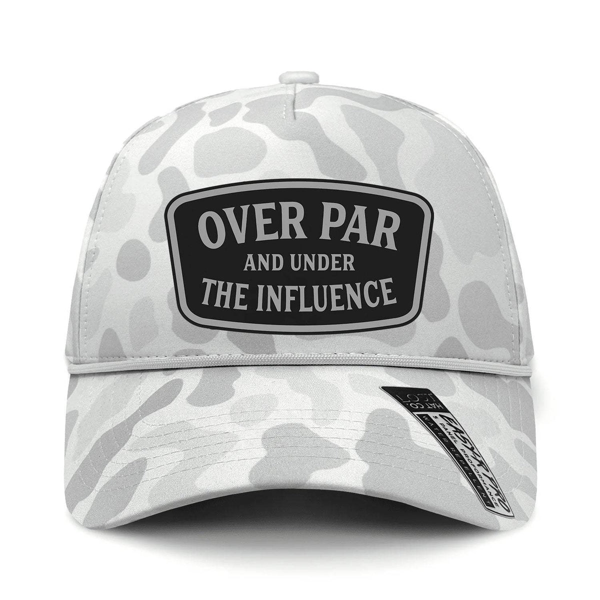 Over Par And Under The Influence Performance Leather Patch Hat - Sneaux