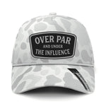 Over Par And Under The Influence Performance Leather Patch Hat - Sneaux