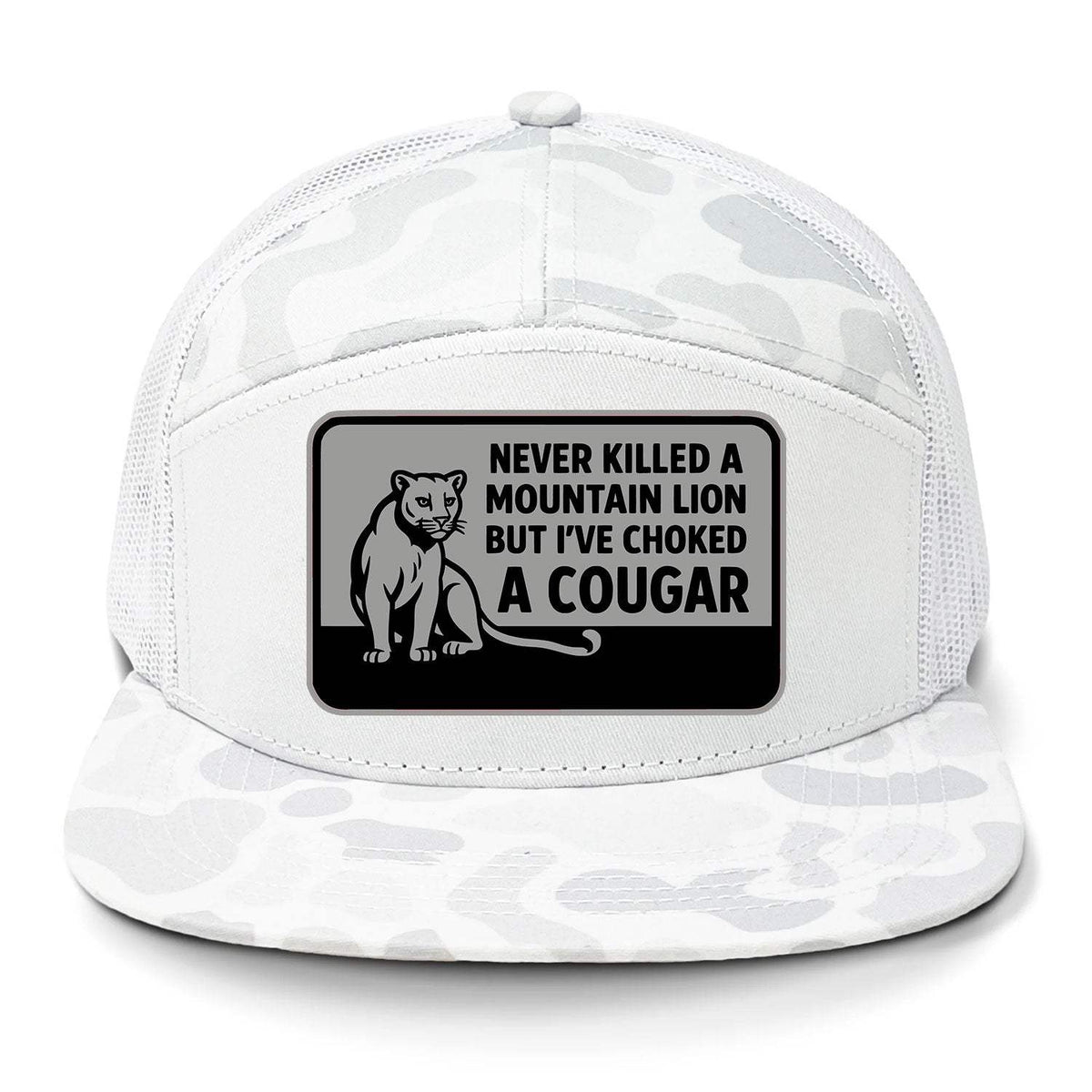 Choked A Cougar 7 Panel Hat - Sneaux