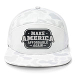 Make America Affordable Again 7 Panel Camo Hat - Sneaux