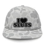 I Love Sluts Flat Bill Rope - Sneaux