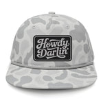 Howdy Darlin' Flat Bill Rope Leather Patch Hat - Sneaux