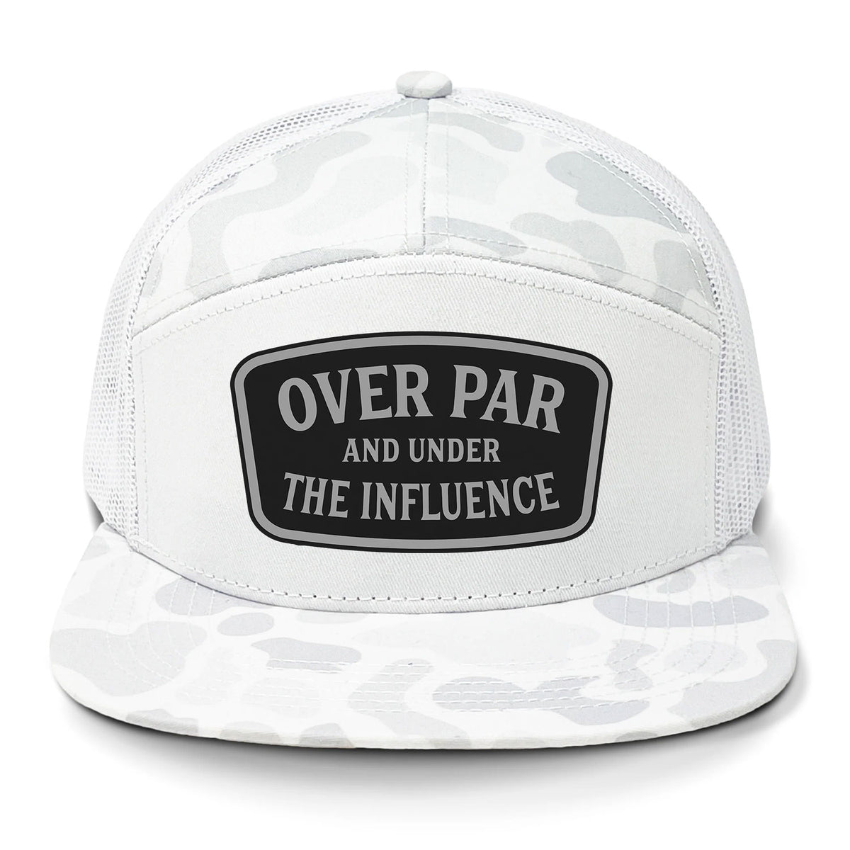 Over Par And Under The Influence 7 Panel Hat