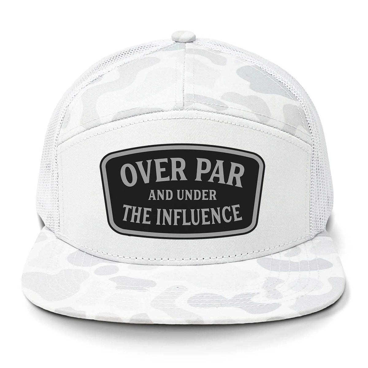 Over Par And Under The Influence 7 Panel Hat