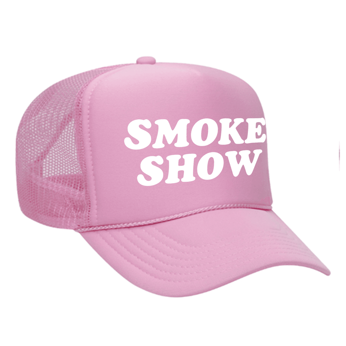 Smoke Show Foam Trucker Hat - Soft Pink
