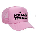 Mama Tried Foam Trucker Hat - Soft Pink