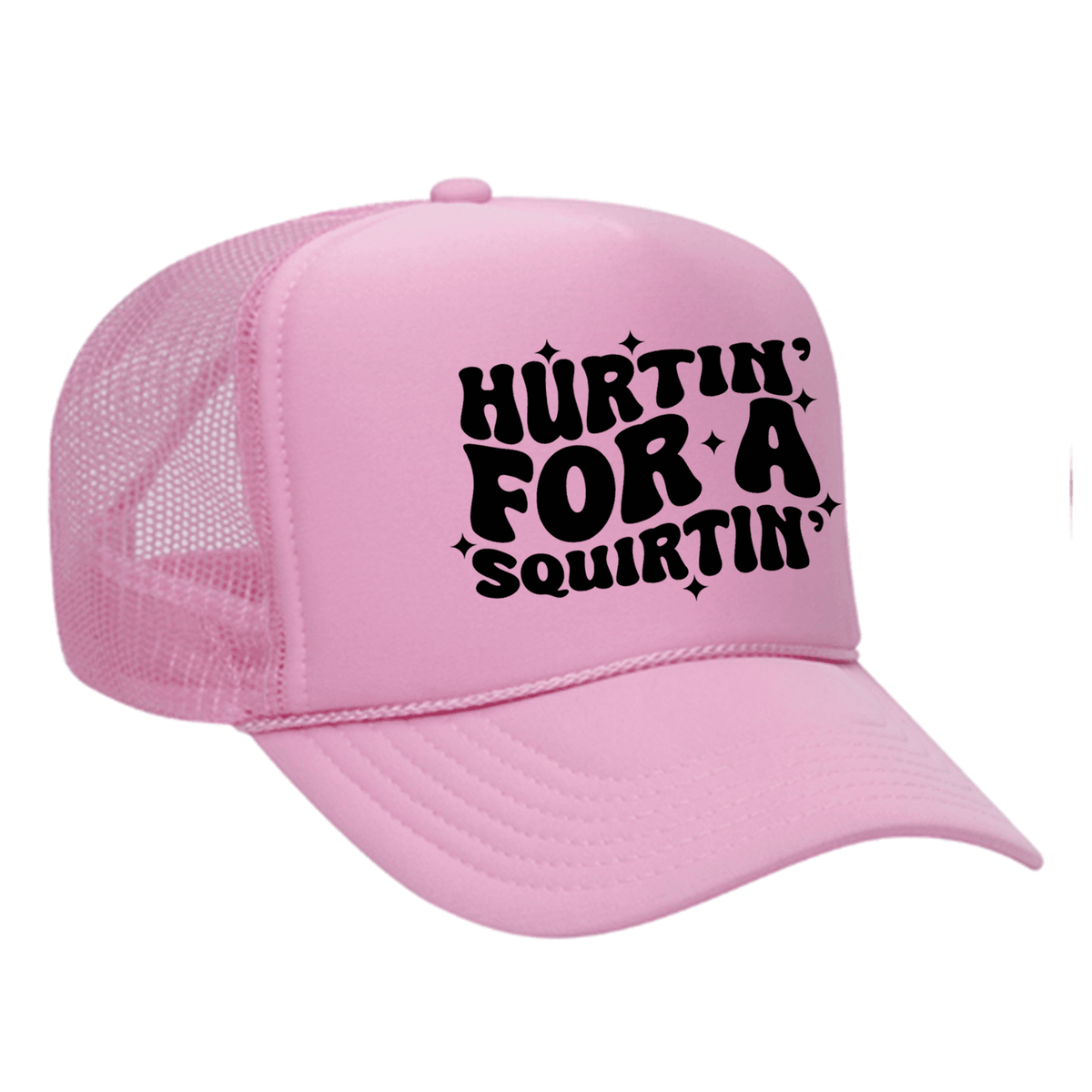 Hurtin' For A Squirtin' Foam Trucker Hat - Soft Pink