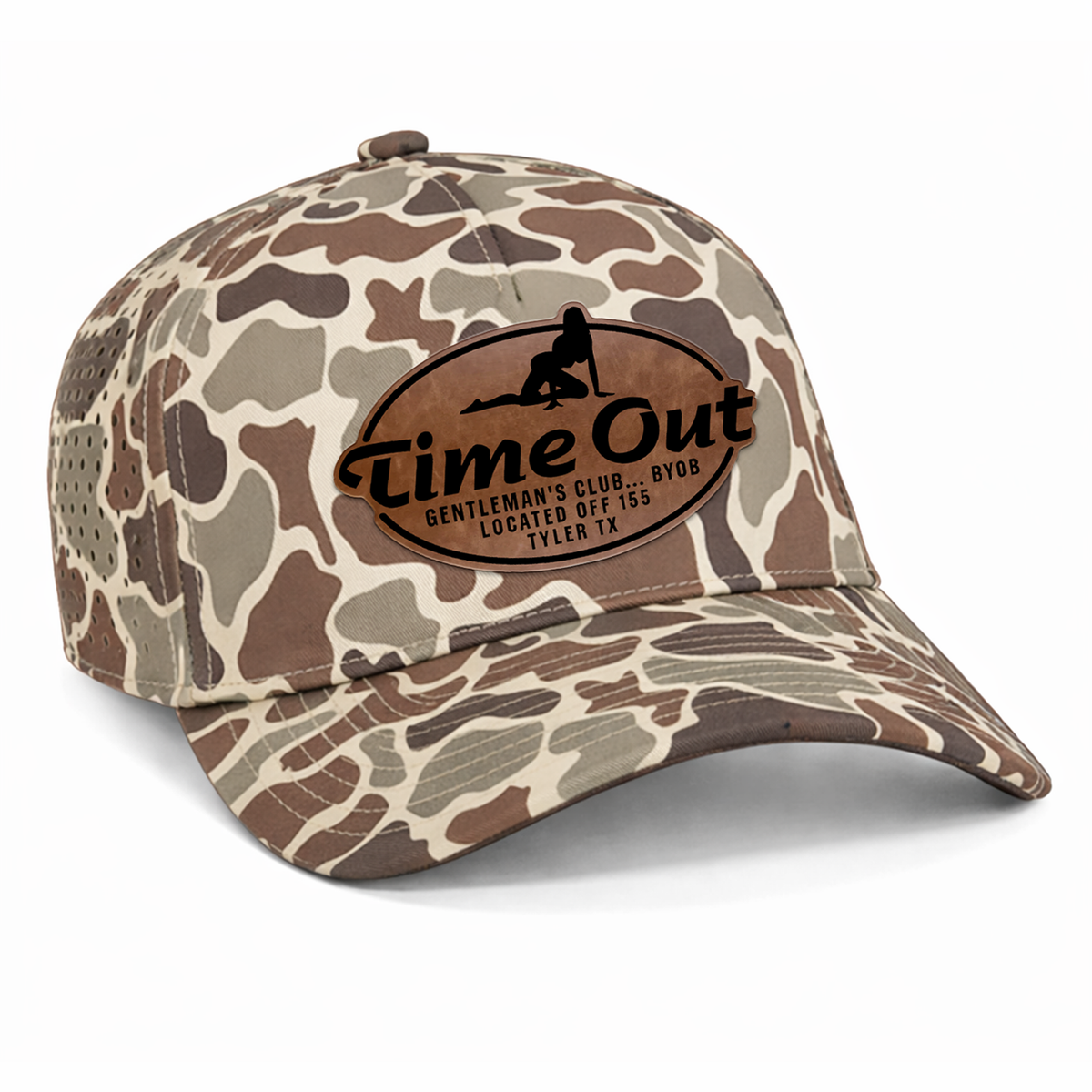 Time Out Gentleman's Club Leather Patch Hat