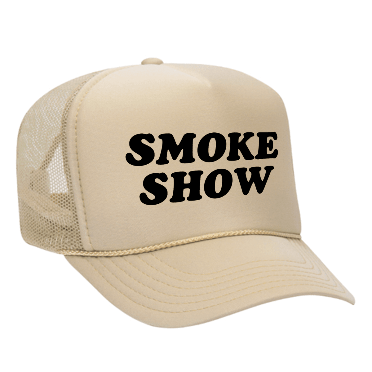 Smoke Show Foam Trucker Hat - Tan