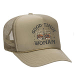 Good Timin' Woman Foam Trucker Hat - Tan