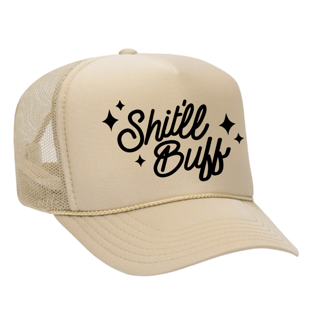 Shit'll Buff Foam Trucker Hat - Tan