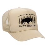 They See Me Roamin' Foam Trucker Hat - Tan