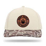 Don't Panic It's Organic Leather Patch Hat - Tan / Brown
