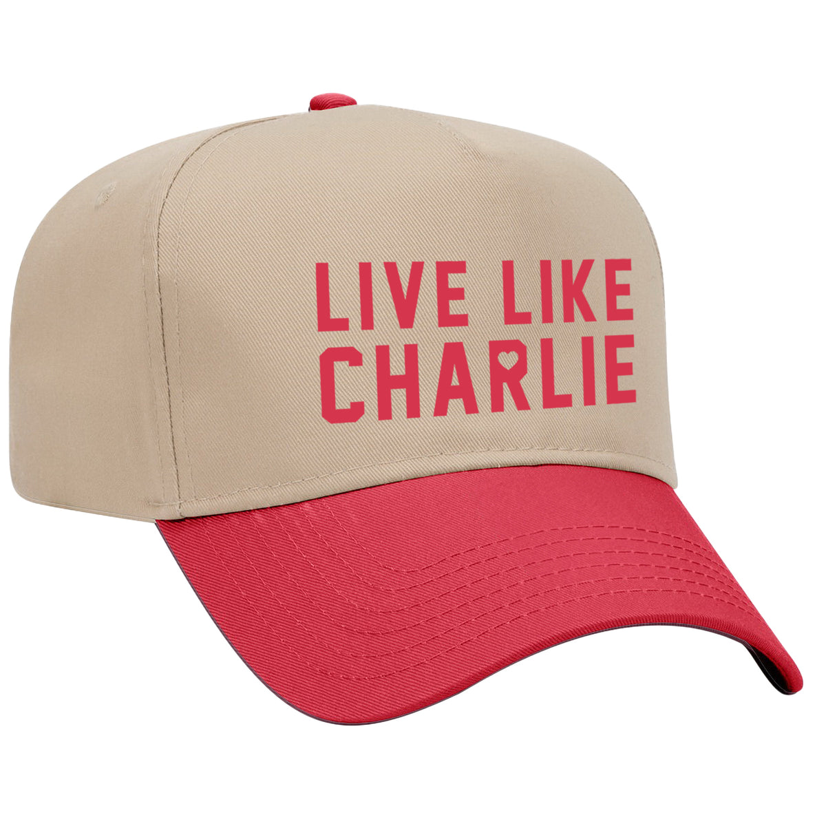 Live Like Charlie Two-Tone Embroidered Hat