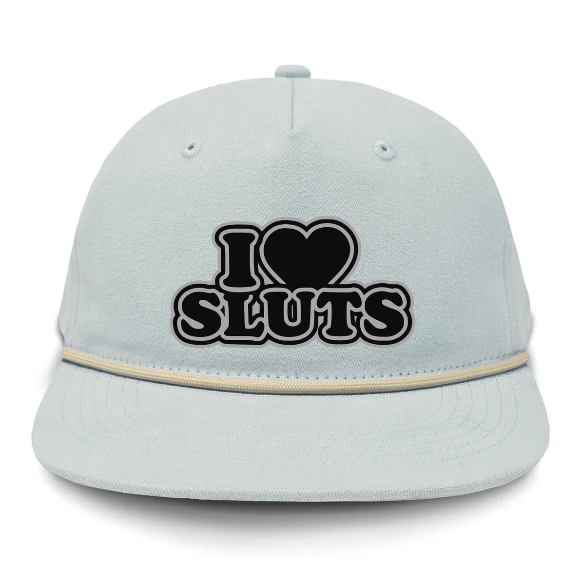 I Love Sluts Flat Bill Rope