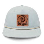 Chief Pokalotatwat Flat Bill Rope Leather Patch Hat