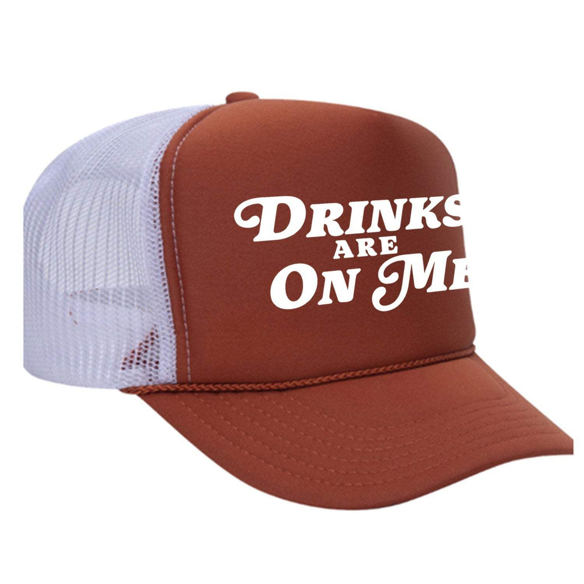 Drinks Are On Me Foam Trucker Hat - Texas Orange