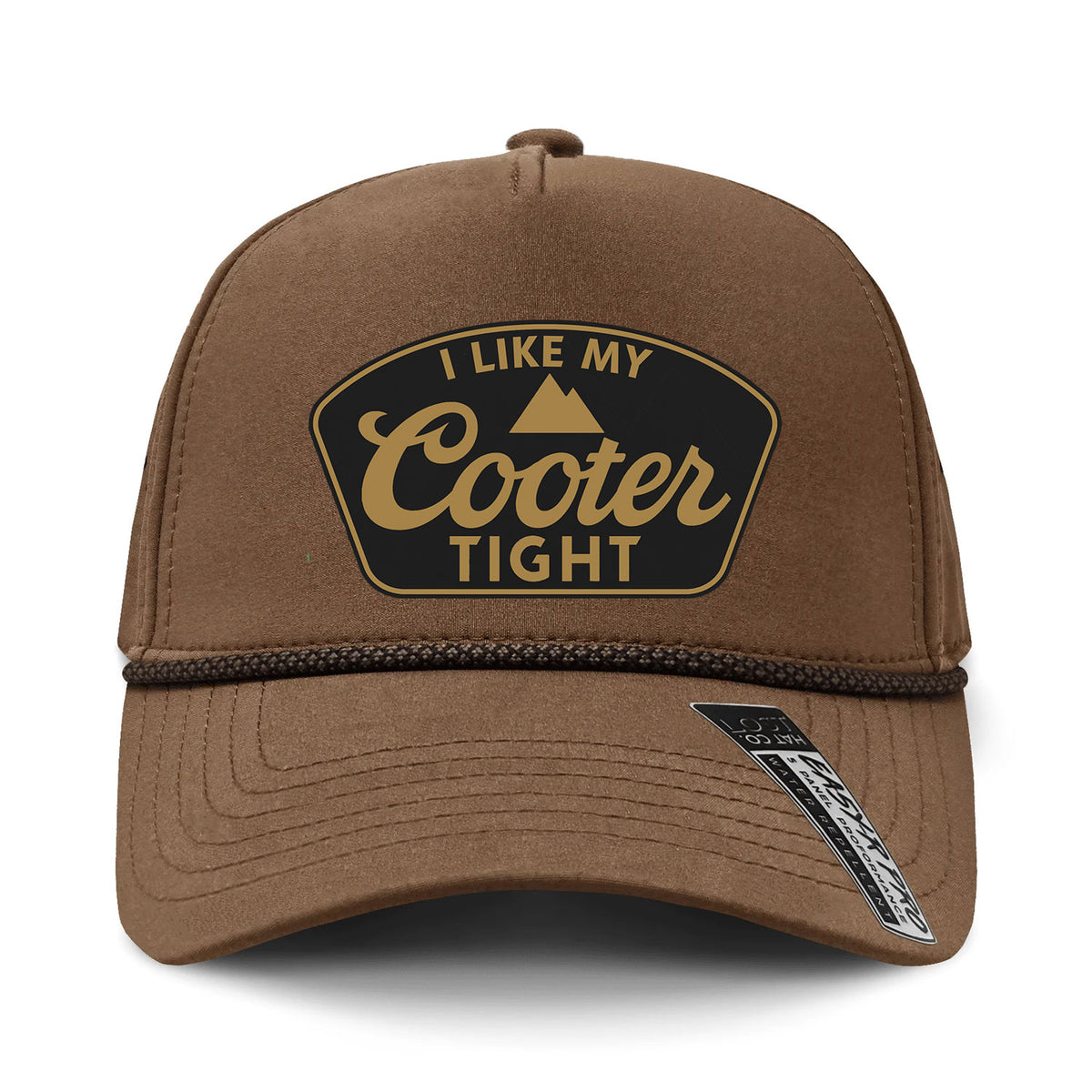 I Like My Cooter Tight Performance Leather Patch Hat