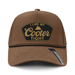 I Like My Cooter Tight Performance Leather Patch Hat