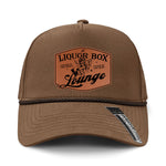 The Liquor Box Lounge Performance Leather Patch Hat