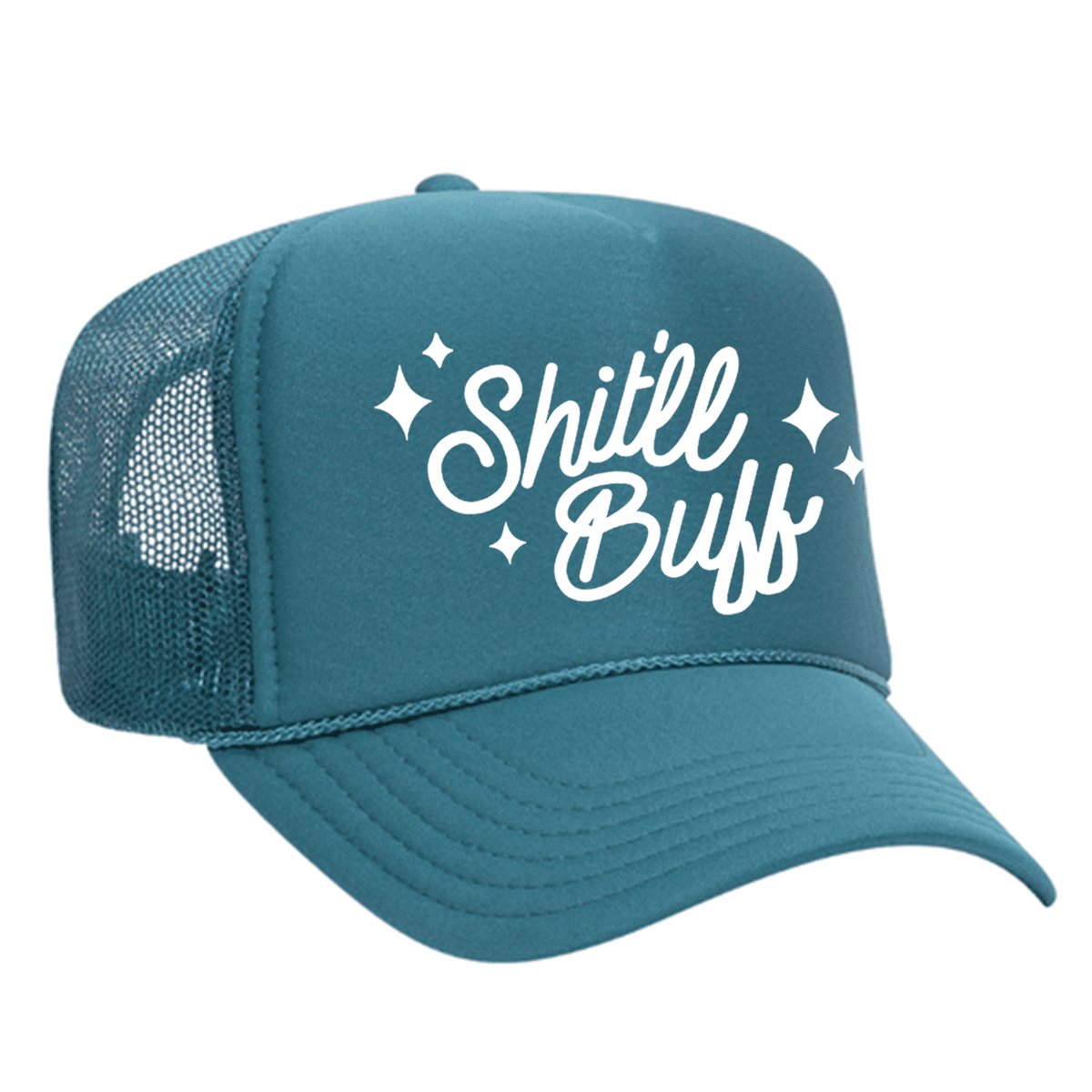 Shit'll Buff Foam Trucker Hat - Turquoise