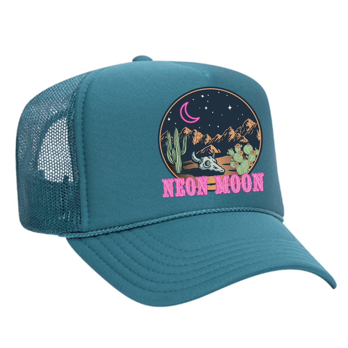 Neon Moon Foam Trucker Hat - Turquoise