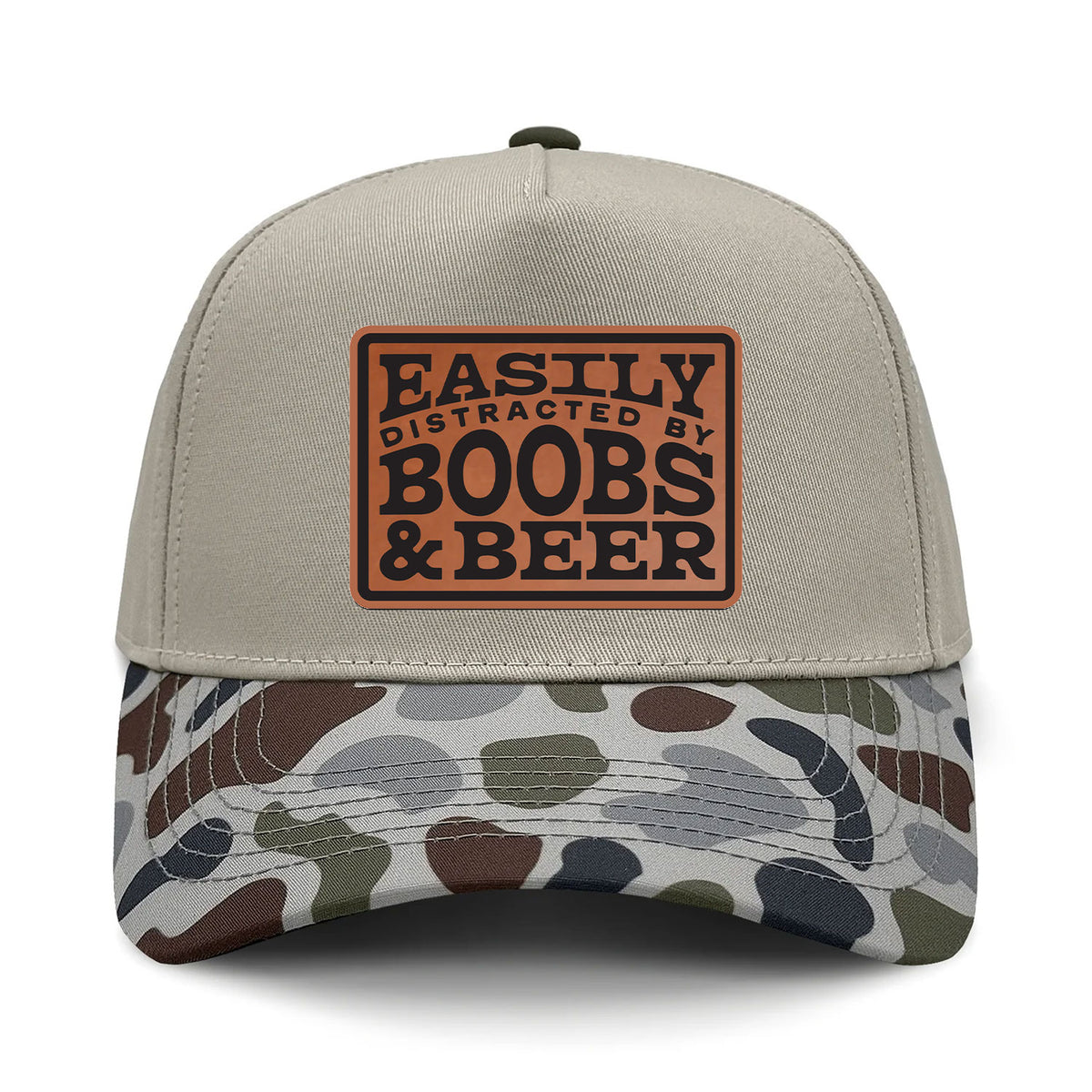 Easily Distracted By Boobs & Beer Patch Hat