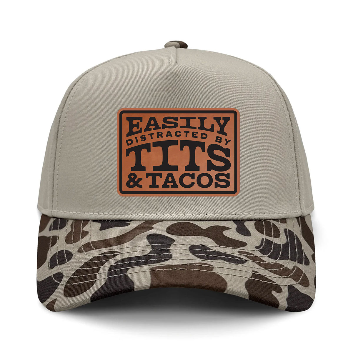 Easily Distracted By Tits & Tacos Patch Hat