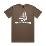 I'm A Vagitarian Premium Tee - Walnut