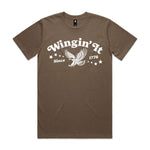 Wingin' It Premium Tee - Walnut