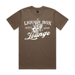 The Liquor Box Lounge Premium Tee - Walnut