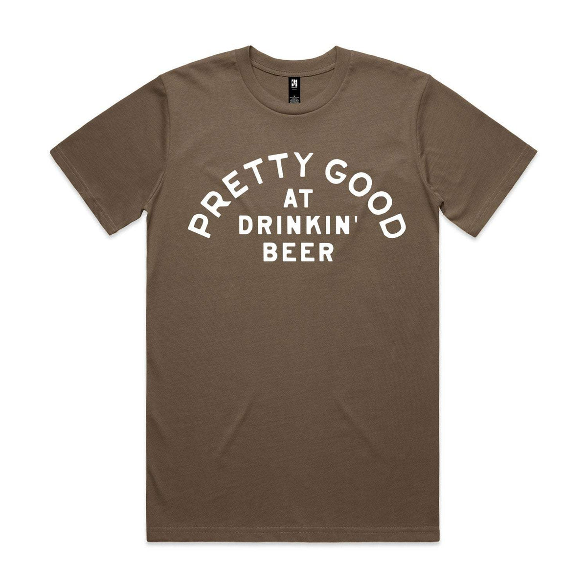 Pretty Good At Drinkin' Beer Premium Tee - Walnut