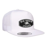 No Show Jones Flat Bill Trucker Hat - White