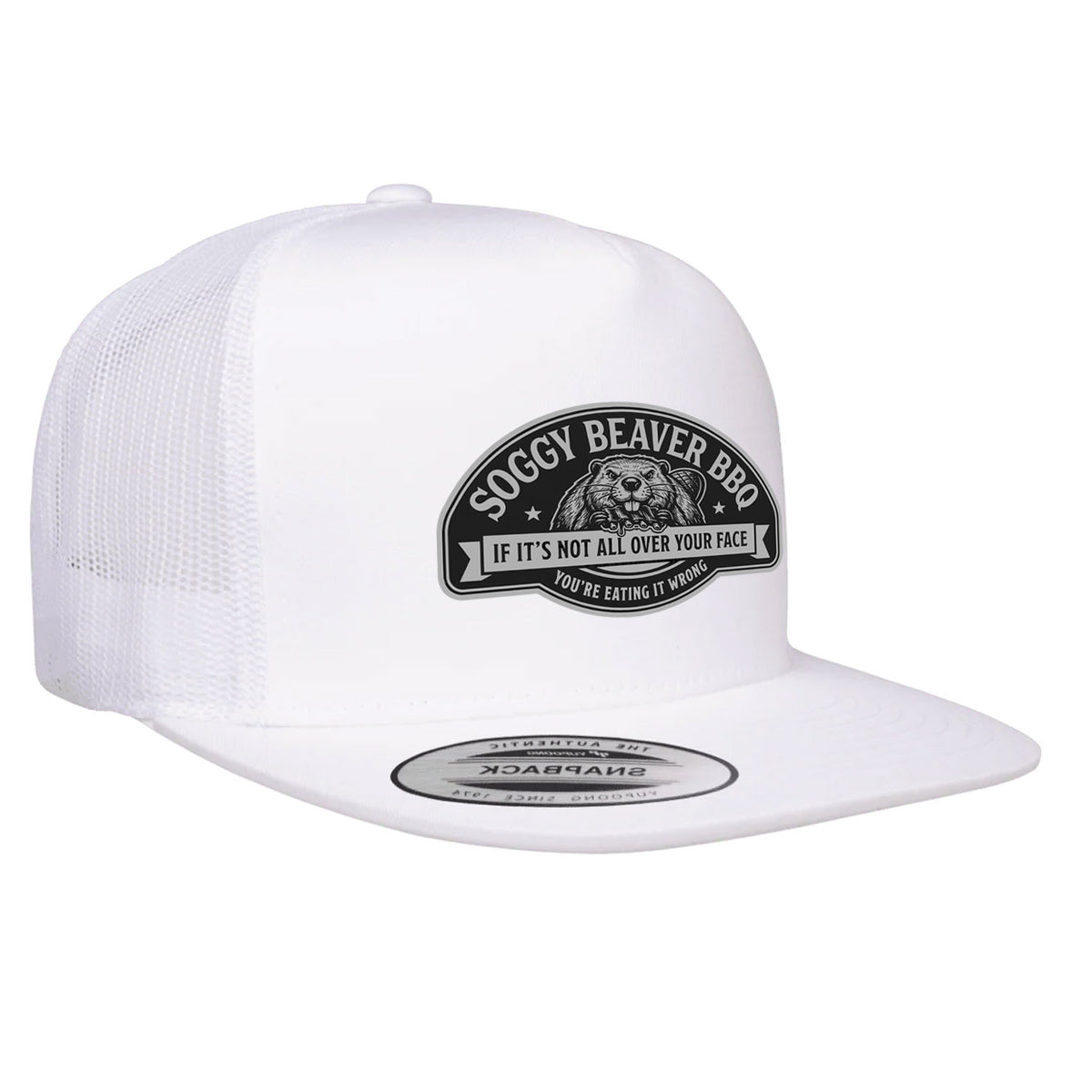 Soggy Beaver BBQ Flat Bill Hat