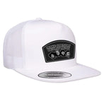 Make Country Outlaw Again Flat Bill Trucker Hat - White