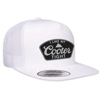 Cooter Tight Flat Bill Hat - White