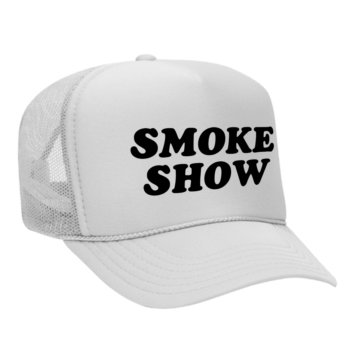 Smoke Show Foam Trucker Hat - White