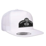 Snake Farm Flat Bill Hat - White