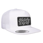 Howdy Darlin Flat Bill Leather Patch Hat