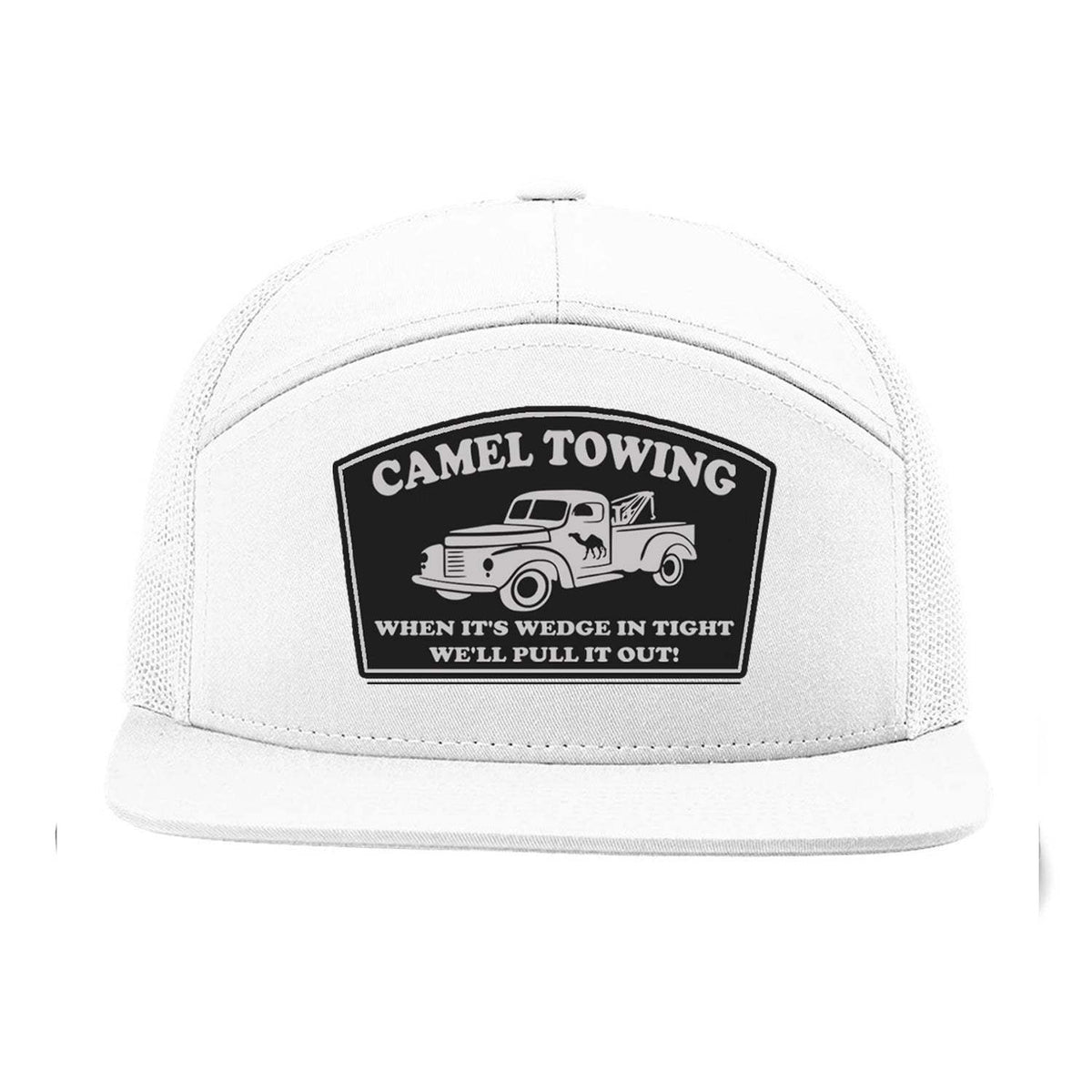 Camel Towing 7 Panel Hat - White
