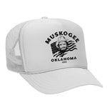 Haggard Old Flag Foam Trucker Hat - White